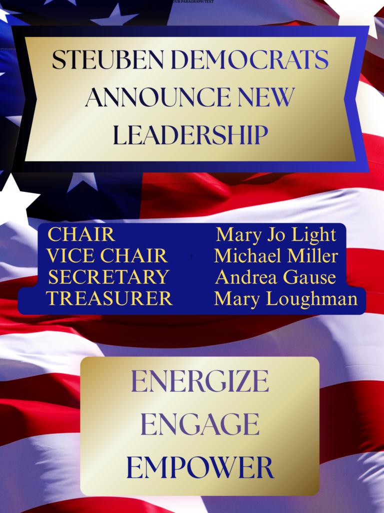 blue and red modern political election campaign poster